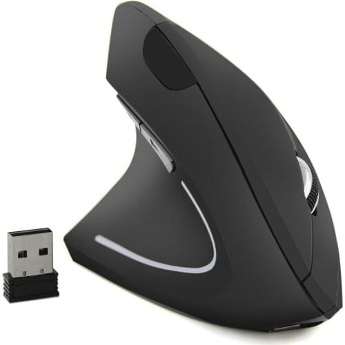 Vertical Wireless Gaming Mouse USB Computer Mice Ergonomic Desktop Rechargable Mouse 1600DPI for PC Laptop Office Home