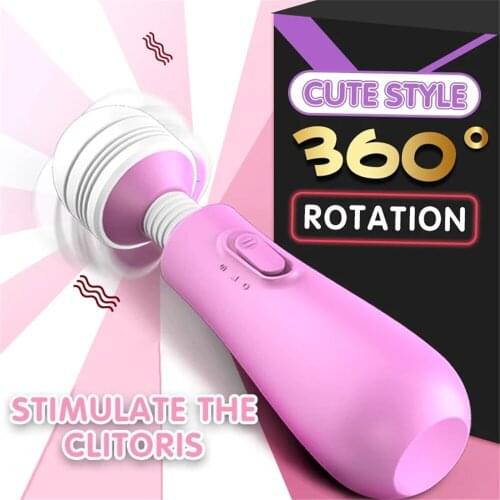 AV Vibrator Wand Sex Toy To Woman G-Spot Strong Variable Frequency Vibration 360 Rotation Waterproof Clitoris Stimulator Massage