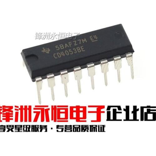 10PCS CD4053BE DIP16 CD4053 DIP 4053BE DIP-16 new and original IC