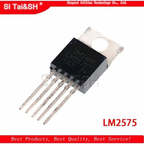 10PCS/LOT New LM2575 LM2575T-ADJ TO-220-5 Chip Switching Regulator Adjustable