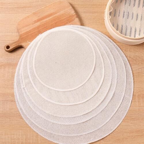 2pcs Cotton Steam Cloth For Steaming Grid Cleaning Steam Basket Cloth Cookware Gadget