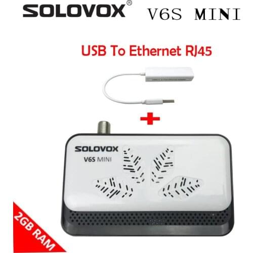 5PCS/LOT SOLOVOX V6S MINI 2G RAM H.265 DVB S2 Satellite TV Receiver Support M3U Xtr.am Stalk mac Tv Decoder S V6 ALPHABOX X8