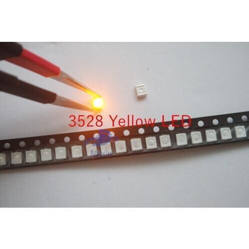 500PCS EVELIGHT SMD 3528 LED Yellow Automotive LED Light for car 1210 3528 smd led diode PLCC-2