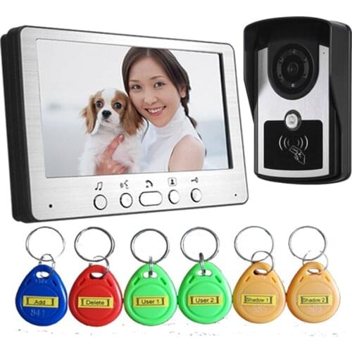 7 Inch ID Card Access Control Wired Intercom Video Door Phone