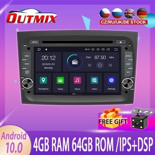 Android10.0 4G+64GB car No DVD player Built-in DSP Car multimedia Radio For FIAT DOBLO Opel Combo Tour 2016-2018 GPS Navigation