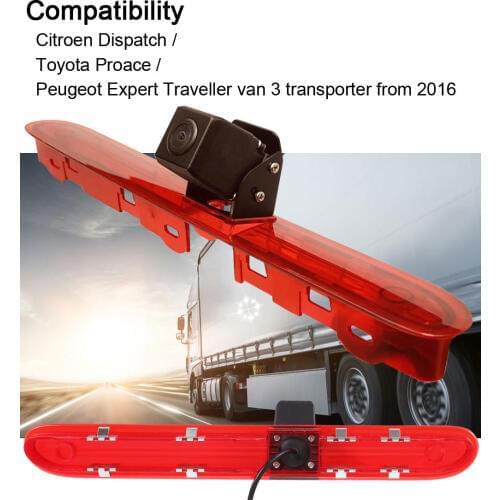 Car Brake Light Taillight parking backup rear view Camera for Citroen Dispatch Toyota Proace veron Peugeot Expert Traveller VAN