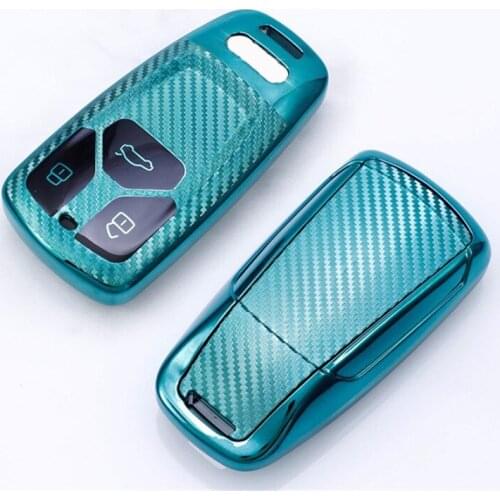 2020 TPU Car Key Cover Full Case Holder For Audi A4 New A4L A5 A6L B9 Q5 Q7 TT TTS 8S 2016 2017 Car Styling Keychain Accessories