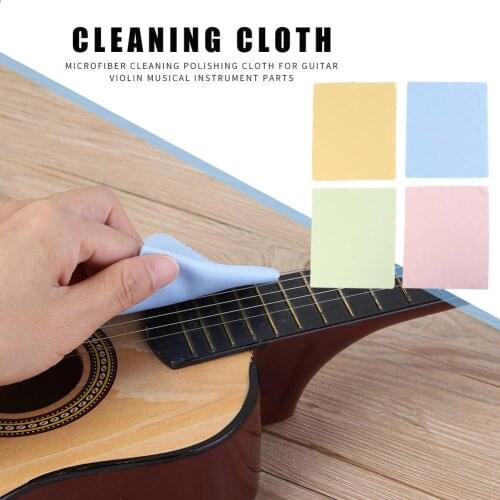Microfiber Guitar Cleaning Polishing Cloth for Violin Piano Clarinet Trumpet Sax Musical Instrument Parts Accessories Universal