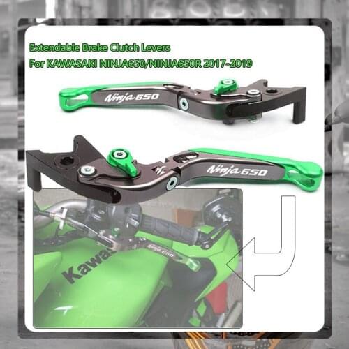 For KAWASAKI NINJA 650 650R 2017 2018 2019 2020 NINJA650 NINJA650R Motorcycle Accessories Folding Extendable Brake Clutch Levers