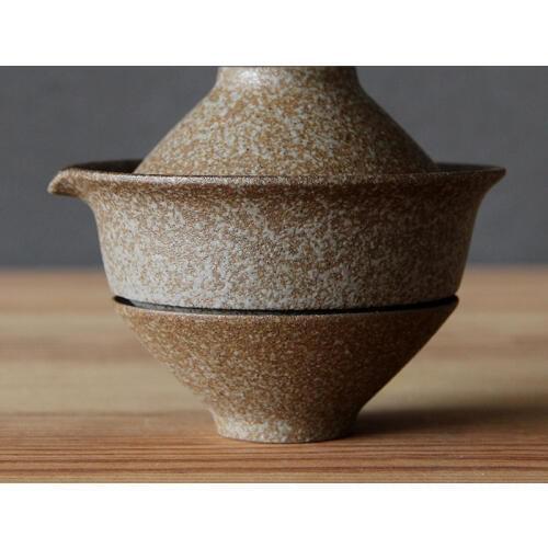 Ceramic Tea Cup Set Portable Japanese Travel Teaware Kung Fu Tea Cup 1 Pot 2 Cups Home Office Travel Vintage Drinkware Gaiwan