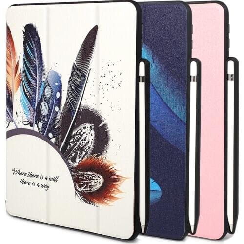 Slik Leather Case for iPad 9.7 Case 2018 with Pencil Holder Slot Smart Sleep Auto Wake Folio Back Cover for iPad 9.7" Case Funda