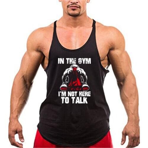 Running tank tops musculation vest bodybuilding clothing and fitness men shirt gym Stringer tank top men undershirt