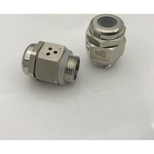 IP68 Stggo M12x1.0 metal ventilation cable gland with vent Air Breather PLUG for W-LAN Boxes
