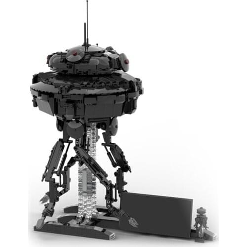 LEQUMOC Space Wars Movie Imperial Probe Droid Robot 1063PCS MOC Model Building Blocks Bricks Toys for Children Toy Kids Gifts