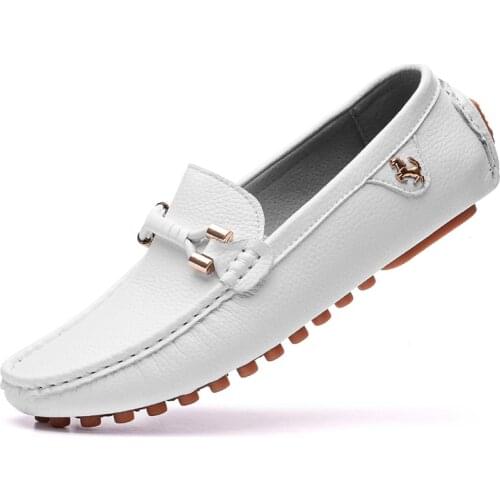 Penny Loafers Men Leather Shoes 2021 Fashion New Spring Summer Brand Leather Drive Mens Casual Shoes Man Moccasins Comfy Slip-On