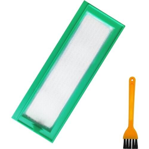 Washable Hepa Filter + Cleaning Brush Kit for Vorwerk Kobold VR200 VR300 Household Robotic Vacuum Cleaner Replacement