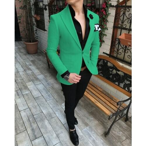 2019 Men Suit new fashion 2 piece V Neck Leisure Notched Lapel Double-breasted Tuxedos Men Suits for Wedding (Jacket+Pants)