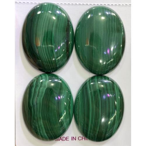 Natural Malachite Gem stone Cabochon Ovals 30*40mm Oval Gem Cabochon Ring Face Pendant, 2piece/pack