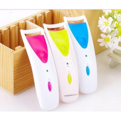 Wholesal Electronic eyelash curler clamp for eye lash electric ironing for fake eyelashes rolling up aid as cosmetic makeup tool