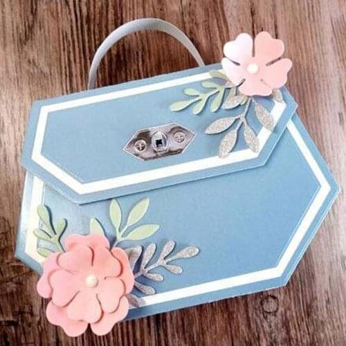 Christmas Box Flower Wreath Metal Cutting Die Stencils for DIY Scrapbooking Photo Album Making Decorative Paper Cards 2019 new