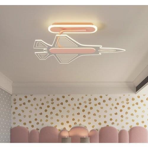 Childrens room light plane boy girl cartoon Nordic simple modern led eye protection bedroom light room ceiling light