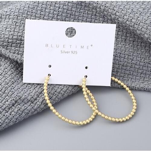 TONGKWOK Bohemia Exaggeration Dangle Earrings For Women Silk Thread Tassel Metal Long Chandelier Earrings #138874