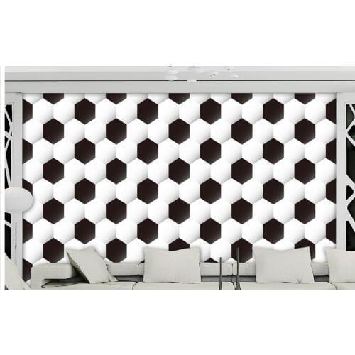 TV Backdrop Bedroom Photo Wall Paper 3D Original Huge Bar World Cup Theme Football Texture 3D TV Background Wall