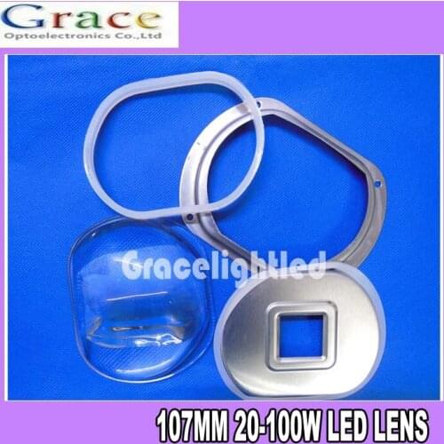 107mm Inside Concave Optical Glass Lens for 20w 30W 50W 60W 100W 120W High Power Leds