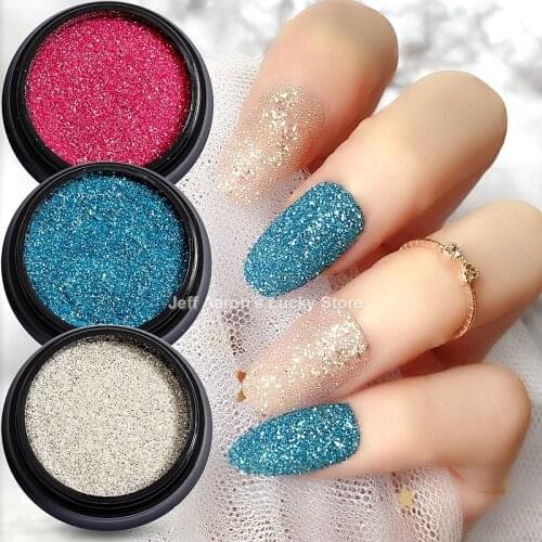 High Quality Holographic Nail Glitter Powder Laser Sparkly Manicure Nails Art Chrome Pigment Nail Art Decoration Supplies Tool