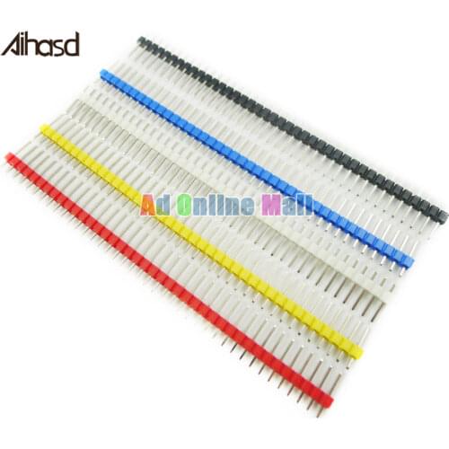 1PCS 40P 2.54mm Male Color Single Row Pin Header