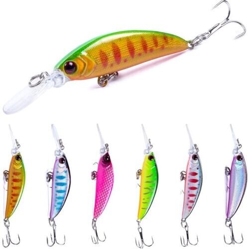 1PCS Floating Fishing Lure 7cm 6g Lifelike Plastic Wobbler Crankbaits 3D Eyes Isca Artficial Hard Bait Carp Fishing Lures