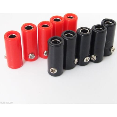 2pcs 4mm Banana Jack Female Socket Test Connector Screw for Cable Binding Post