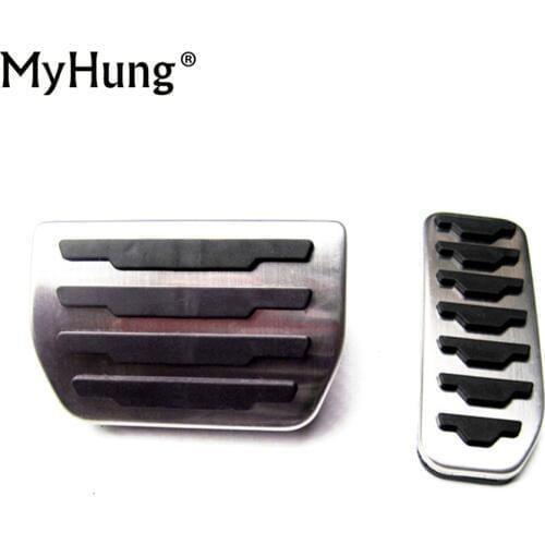 Stainless Steel Car Pedal Cover For Brake And Accelerator For Range Rover 2013-2014 Evoque Aurora Freelander 2 2pcs Car Styling