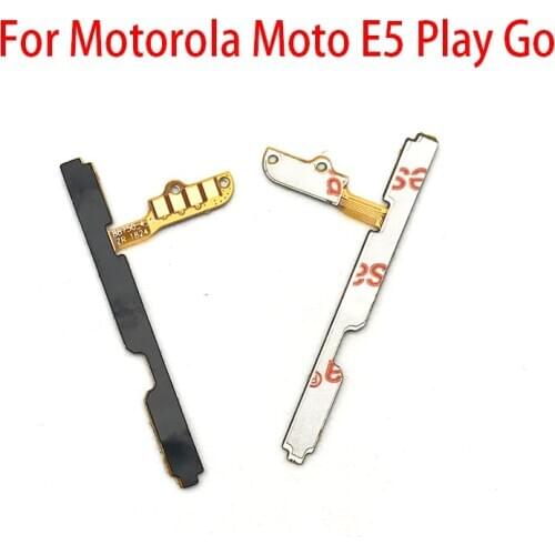 20Pcs/lot Volume Button Power Switch On Off Button Flex Cable For Motorola Moto E5 Play Go