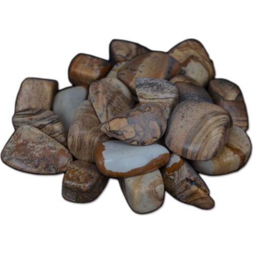 200Gram Natural Gemstone Picture Jasper Bulk Tumbled Stone Chakra Reiki Healing Crystal Minerals