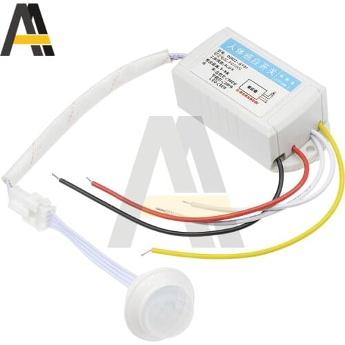 220V High Quality Human Body IR Infrared induction Switch PIR Movement Motion Sensor Switchs Light Detector Intelligent