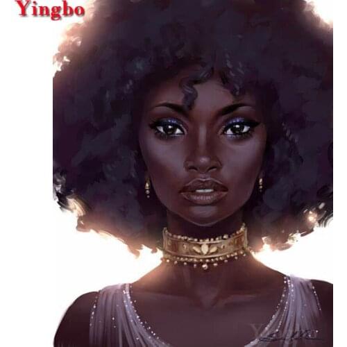 NEW 5D DIY Diamond Painting African woman 3D Full Square Round Diamond Embroidery Rhinestone Pictures Mosaic Home Decor