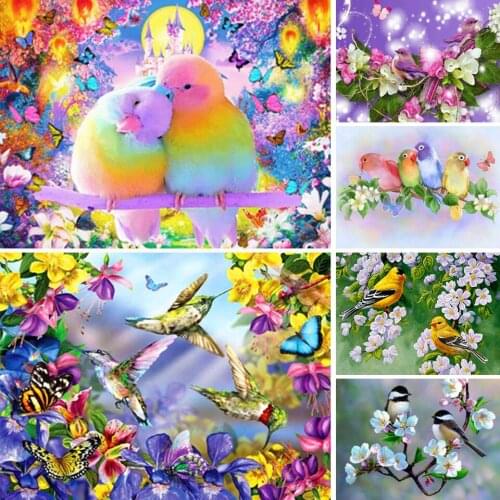 5D DIY Diamond Painting Animlas Birds Cross Stitch Kit Full Drill Embroidery Mosaic Art Picture of Rhinestones Home Decor Gift