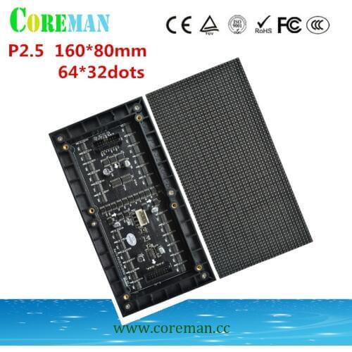 Free Shipping 160*80 Video Wall Led Module P2.5 Led Display Board P2.5 P3P4P5P6P7.62 Full Color Led Panel 64x32 Dots