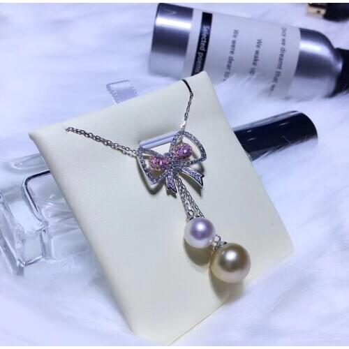 925 Silver Necklace Chain with Pendant Findings and Component Jewelry Parts Fittings Women Accessories for Edison Pearls Coral