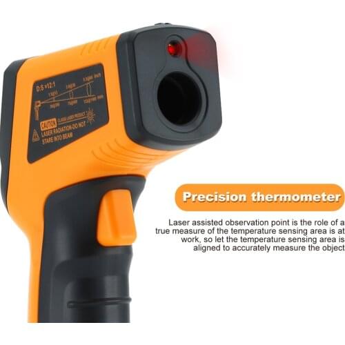 New Digital LCD Infrared Thermometer Gun IR Laser Point Thermal Infrared Imaging Temperature Handheld Pyrometer Instrumentatio