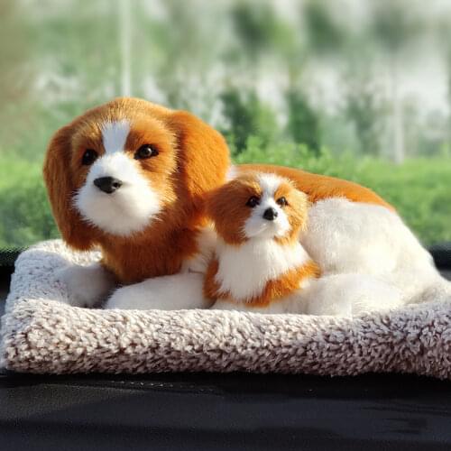 Big Eyes Simulation Dog Deodorant Activated Carbon Simulation Dog Car Interior Jewelry Decoration Car Accessories