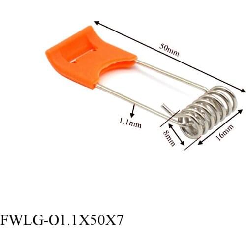 FUMAO 6Pcs/Lot Free Shipping Wholesale 40-55mm length spring holder down light with orange plastic cover