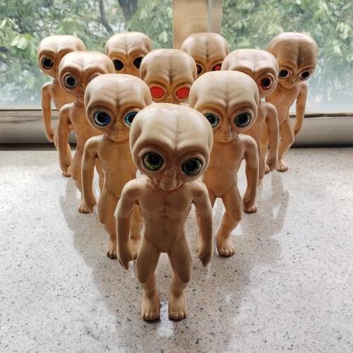 Alien Prop Lil Mayo Area 51 Roswell Small Alien UFO Haunted House Halloween Decoration 25cm Can Stand