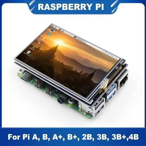 ITINIT R151 Raspberry Pi 4 Model B 3.5 Inch Touch Screen 480x320 LCD with ABS Case Raspberry pi 3B/3B+/4B Screen Kits
