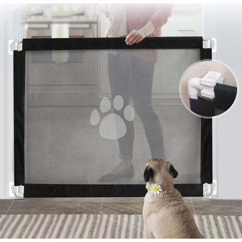 Pet Dog Cat Paw Print Door Fence Isolation Net Portable Assembly Safety Protection Fence Pet accessories