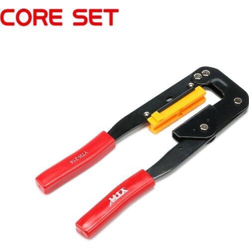 HT-214 FC IDC Conector Cable Crimping Tool Pliers 6-27.5mm Network Plier Telephone terminal pincer For FC Flat Cable Terminal