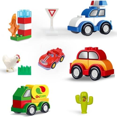 MOC Bricks Sets City Car Figures Big Size Building Blocks Compatible With Famous Brand Birthday Gift Toy For Kids