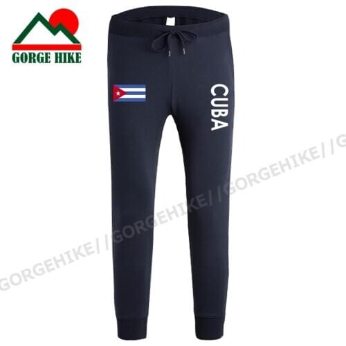 Cuba Cuban CU CUB mens pants joggers jumpsuit sweatpants track sweat fitness sporting tactical casual nation country leggin NEW