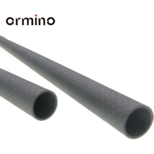 Ormino 2PCS 12mm X 8mm Carbon Fiber Tube Drone diy Quadcopter Frame arm Landing Gear Rc Drone kit Multicopter 12X8X500mm tube